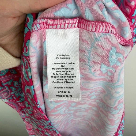 Talbots Effortless Jersey Medallion Open
Back Dress Small Pink‎ Paisley Preppy - Picture 6 of 11